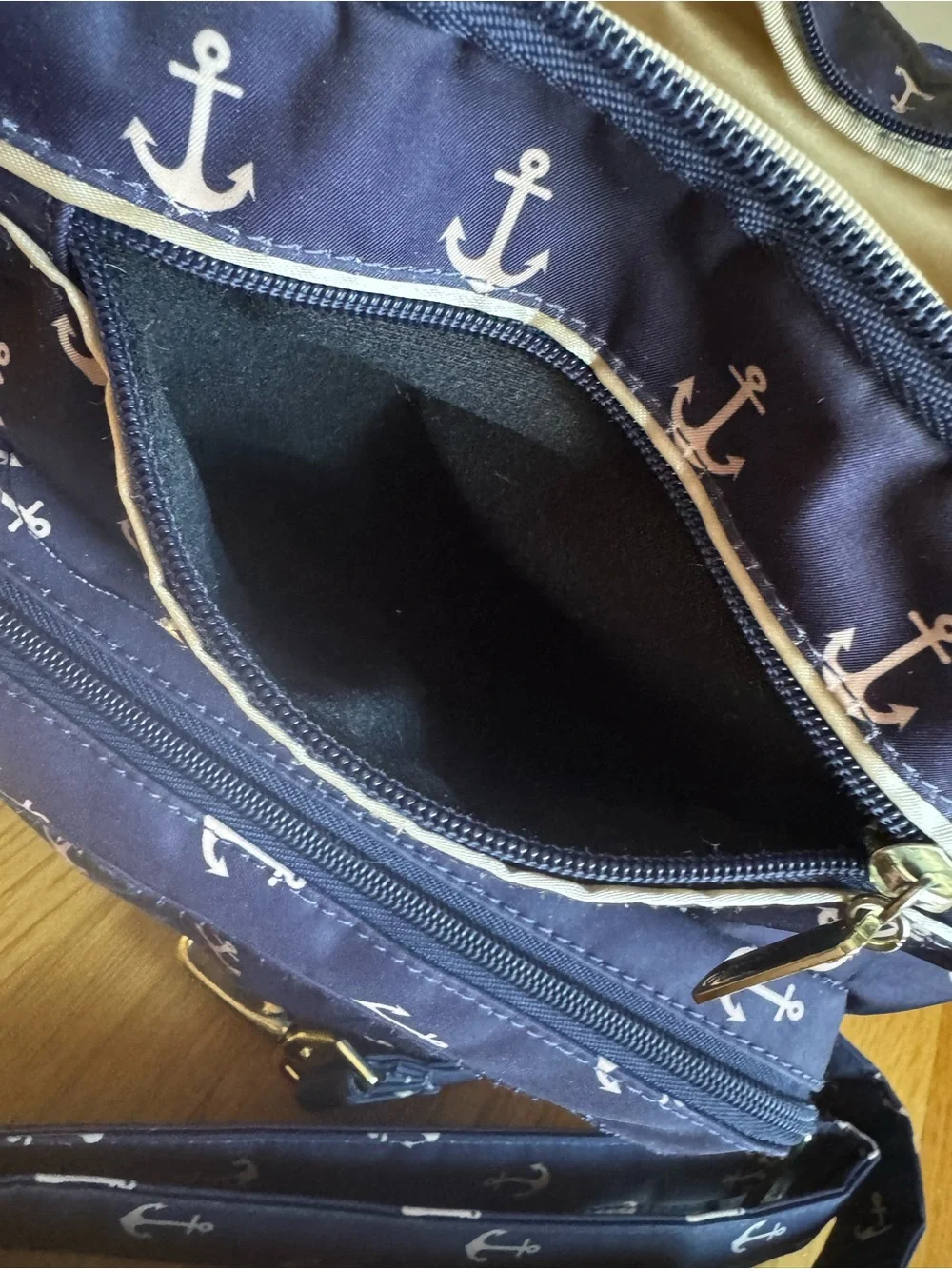 Ju-Ju-Be Legacy The Admiral Navy Anchor Print BFF Diaper Bag Backpack